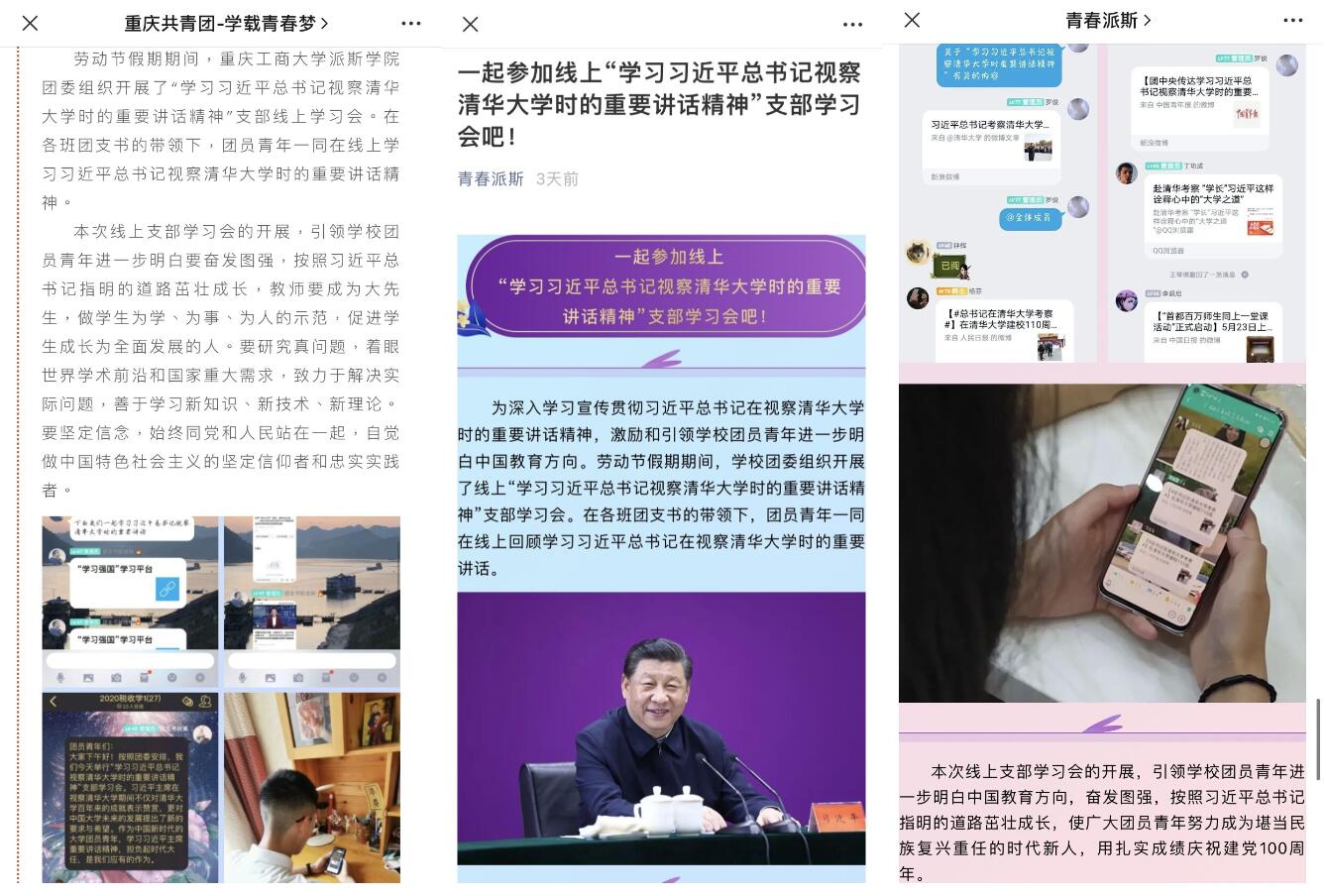 团委组织开展“五四”期间系列主题团日活动显成效